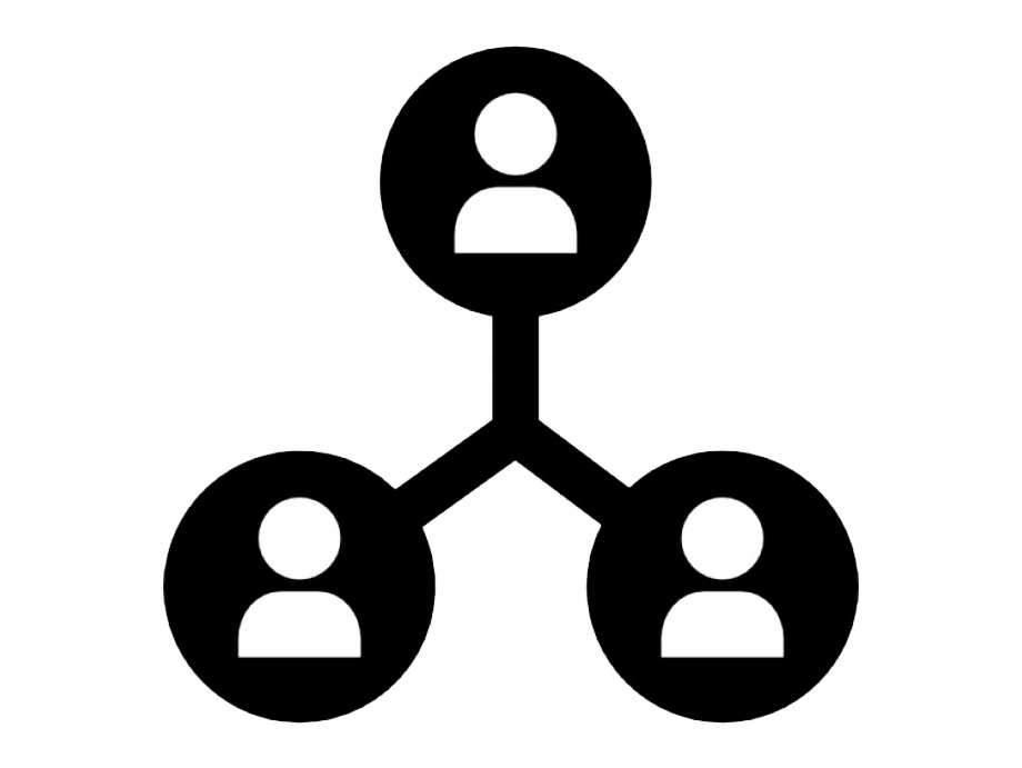 A graph of people connecting